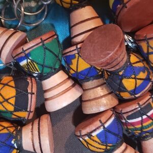 Colorful Miniature Drum Keychain